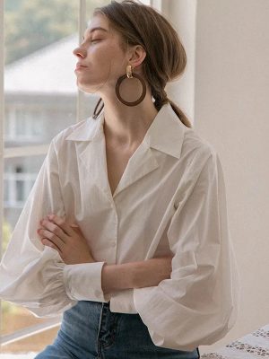 Vintage Pure Cotton White Shirt Me7